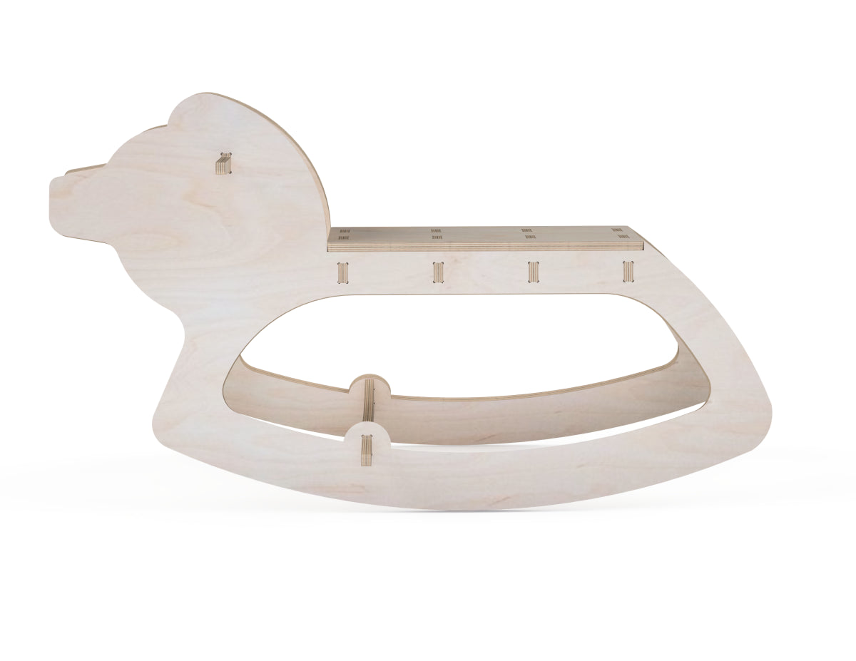 Detailed DXF drawing of rocking horse (lion) dxf file for CNC router