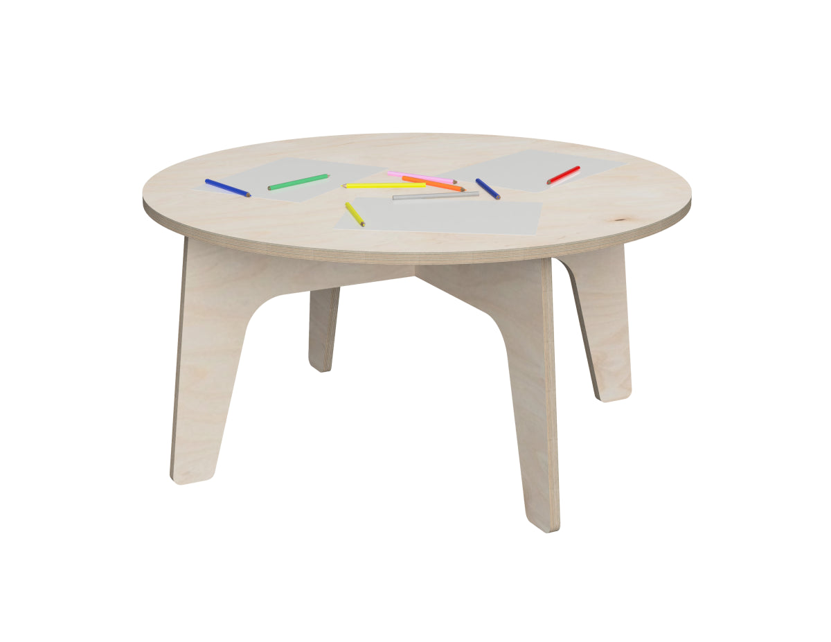 Round Kids Desk DXF file CNC DXF file design overview