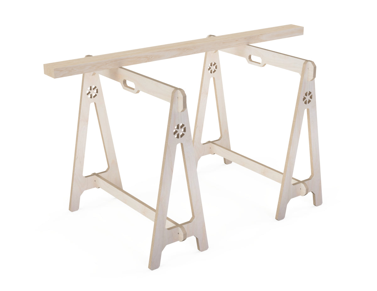 Detailed DXF drawing of sawhorse dxf file for CNC router