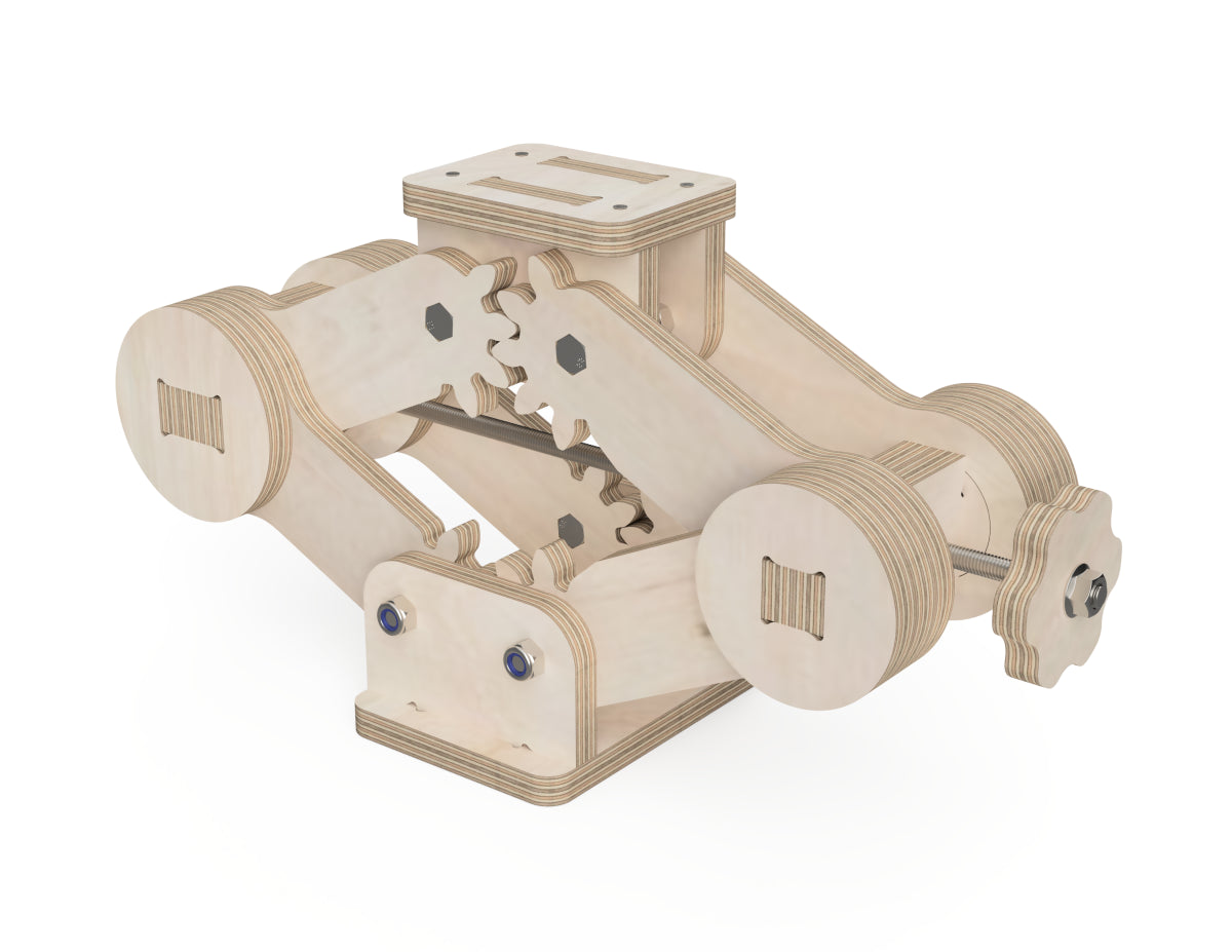 Scissor Jack CNC DXF file design overview