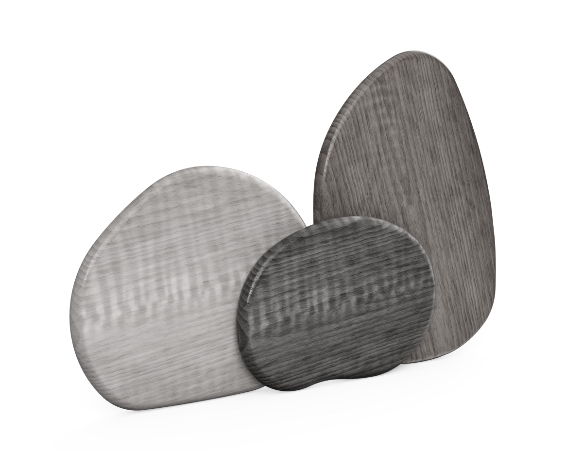 Set of Beach Stones - Cutting Board DXF file rendered from angled view for CNC cutting