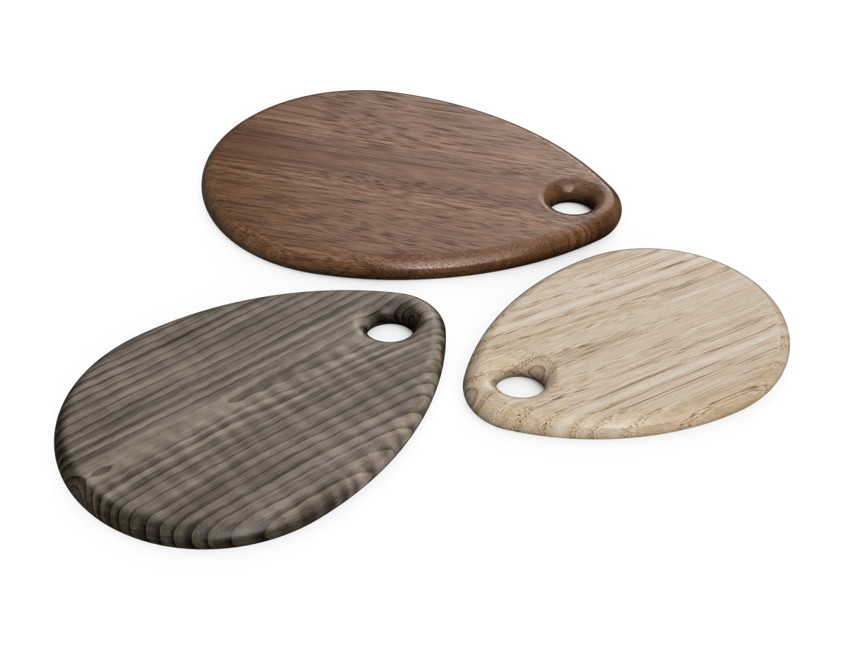 Set of Water Drop - Cutting Board CNC DXF file design overview