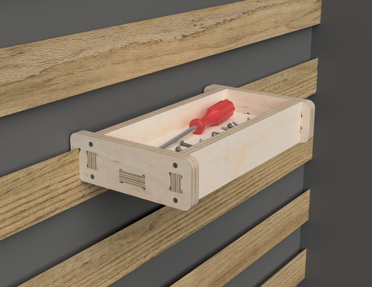 Shallow Storage Box - French Cleat Attachment - DXF Files