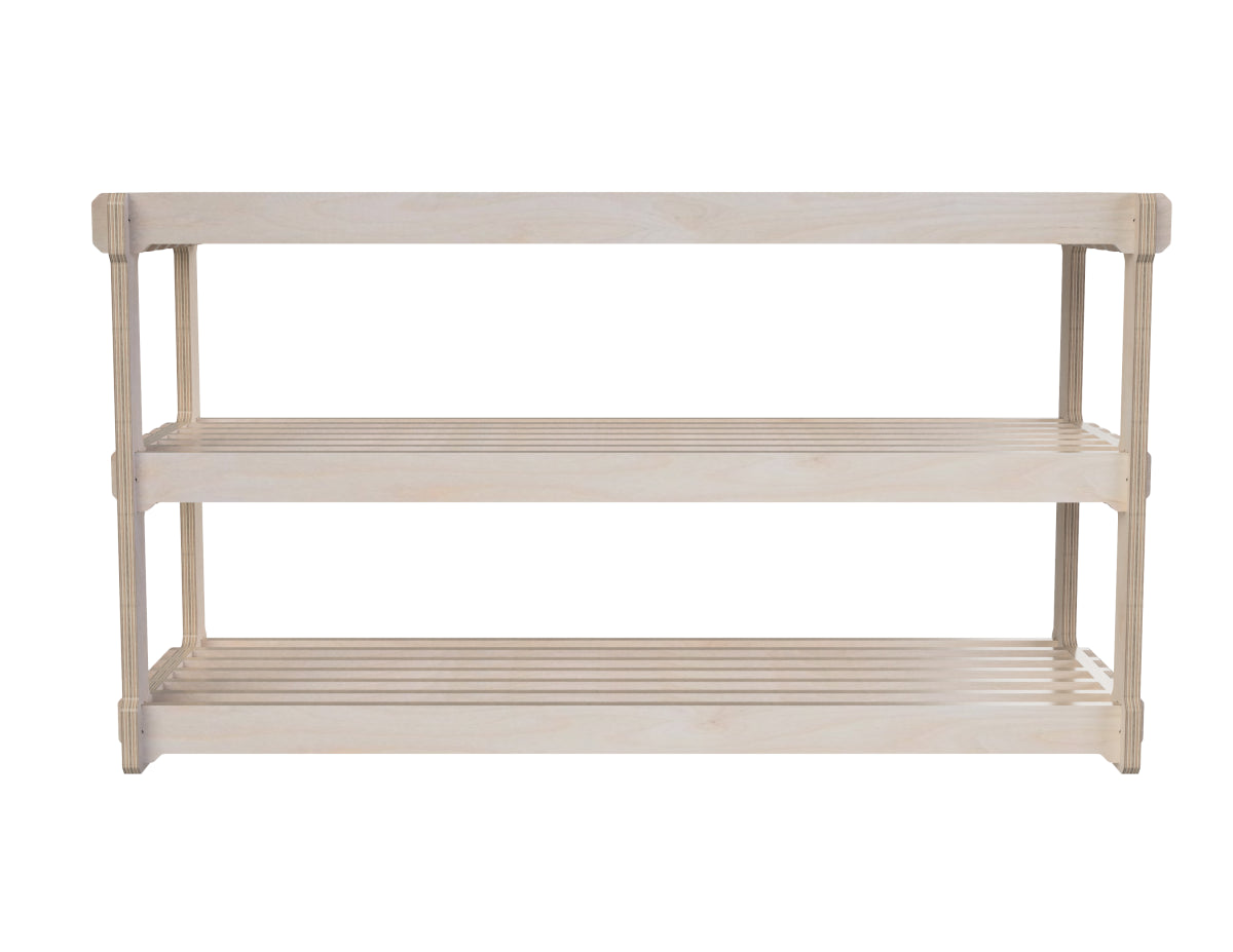 Shoe stand DXF file DXF file rendered from angled view for CNC cutting