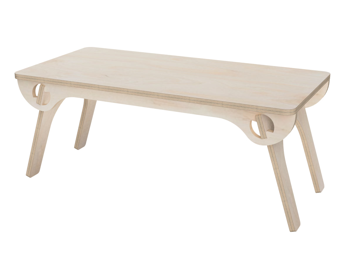 Detailed DXF drawing of simple bed table for CNC router