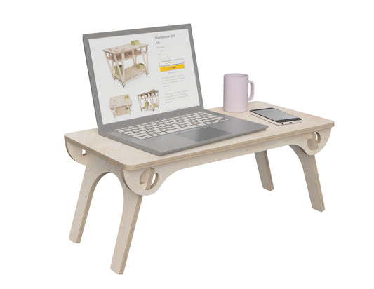 Simple Bed Table Free CNC DXF file design overview