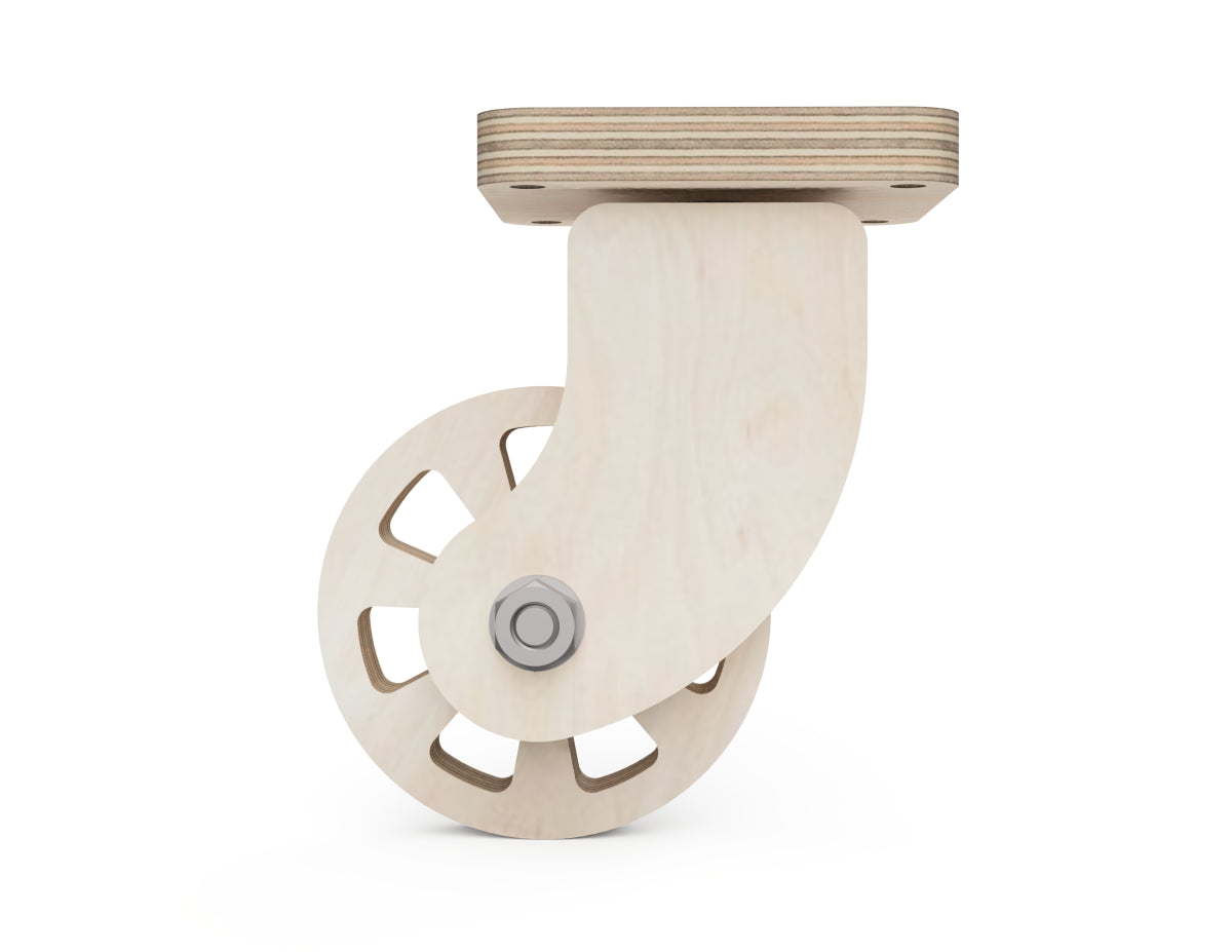 Detailed DXF drawing of simple caster wheel free dxf files for CNC router