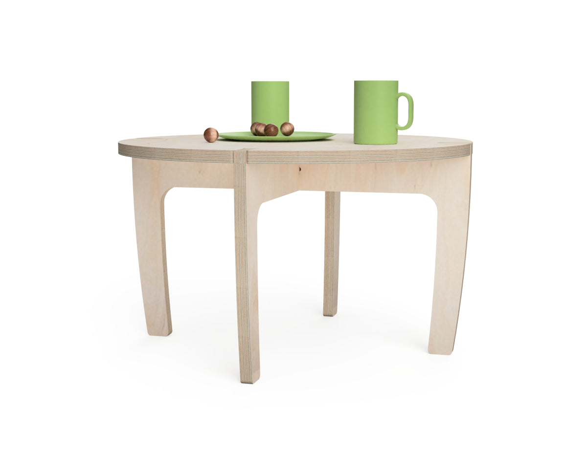Simple Coffee Table Free DXF file DXF file rendered from angled view for CNC cutting