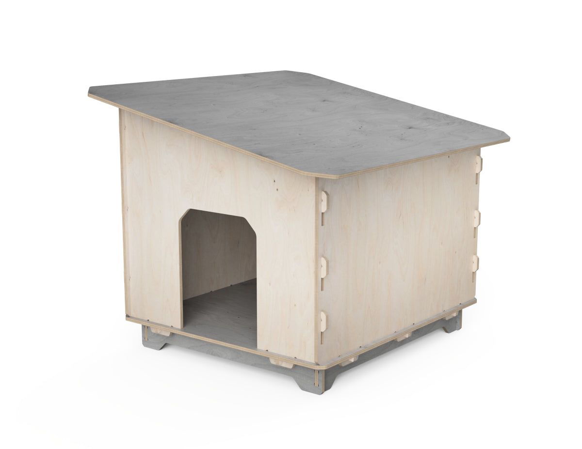 Simple Dog House CNC DXF file design overview