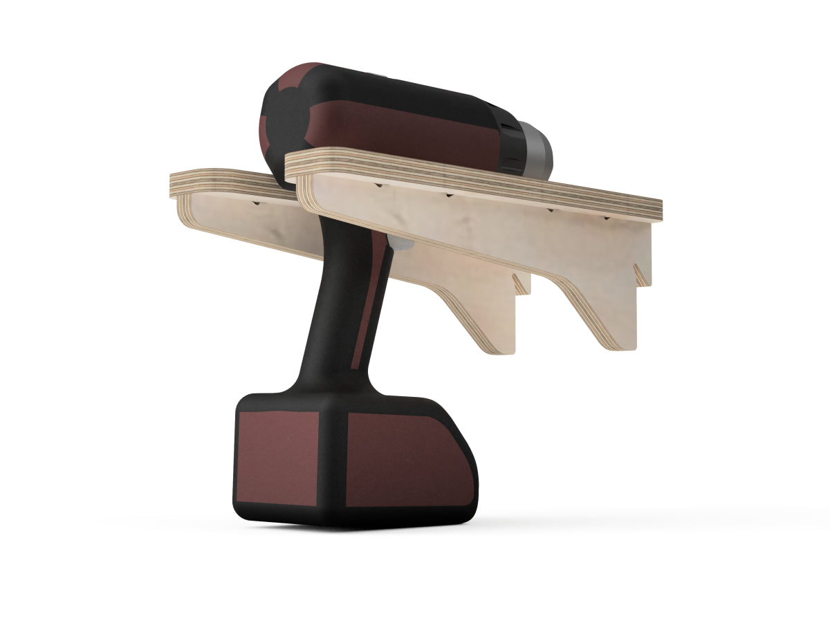 Simple Drill Station (Single) - French Cleat Attachment - DXF Files