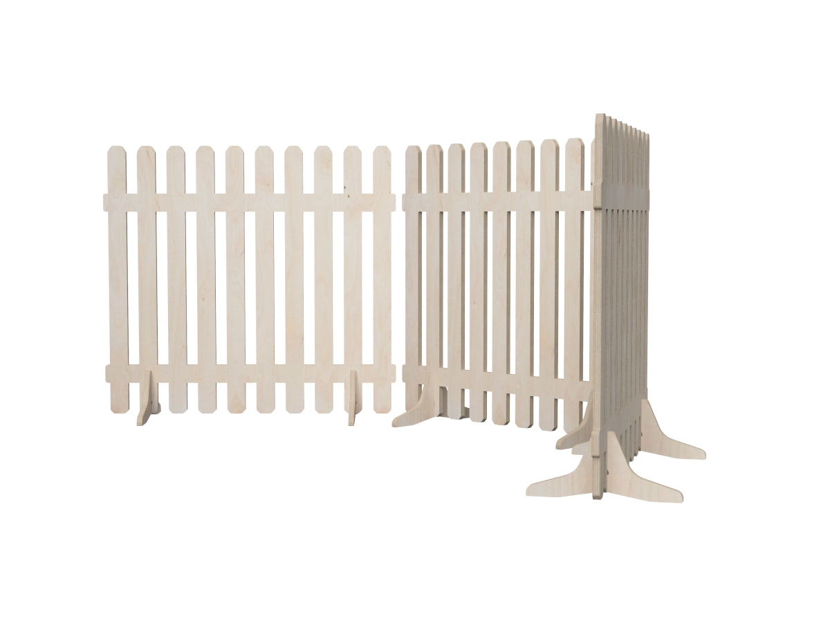 Simple Fence DXF file DXF file rendered from angled view for CNC cutting