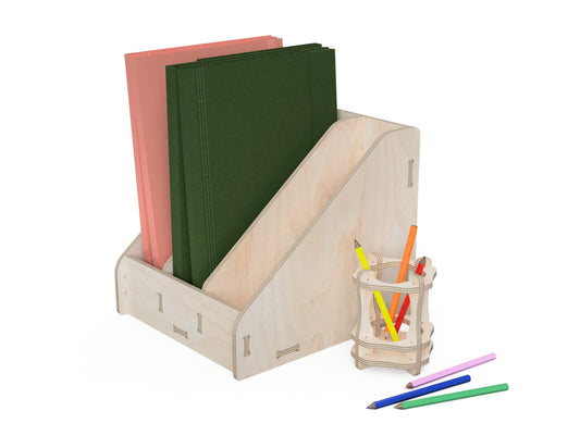 File Organizer CNC DXF file design overview