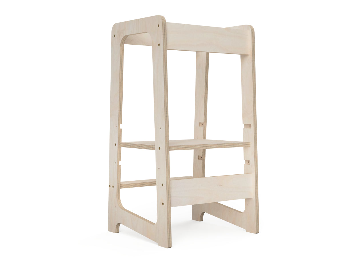 Rendered view of simple kids kitchen tower layout from DXF file