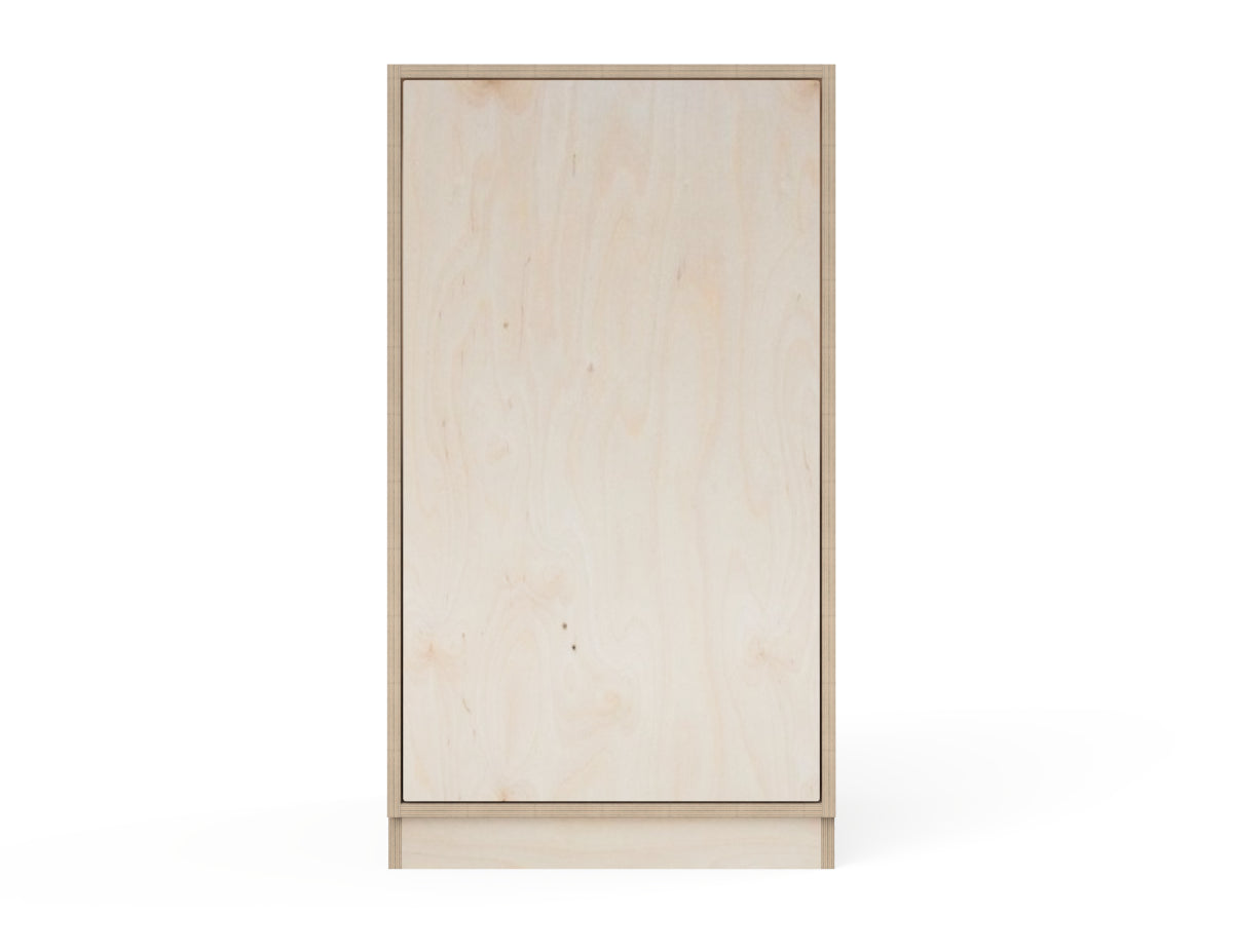 Simple Kitchen Cabinet (Inset Door Cabinets) DXF file rendered from angled view for CNC cutting