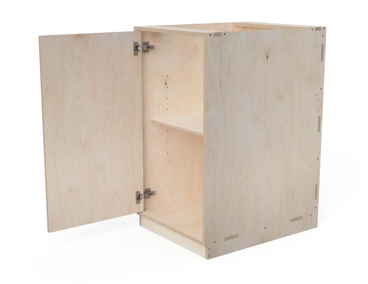 Detailed DXF drawing of simple kitchen cabinet (inset door cabinets) for CNC router