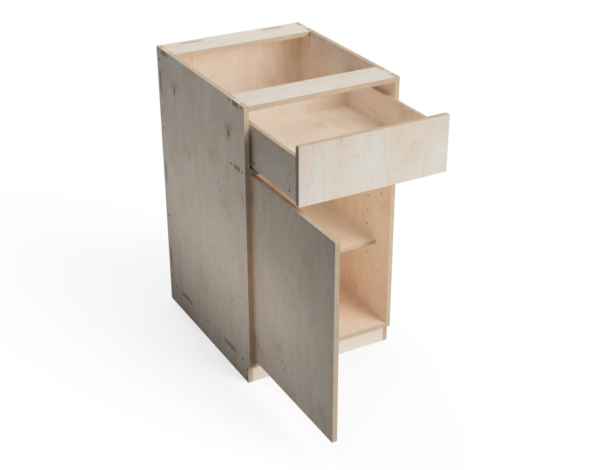 Simple Kitchen Cabinet - One Drawer (Inset Door Cabinets) DXF Files