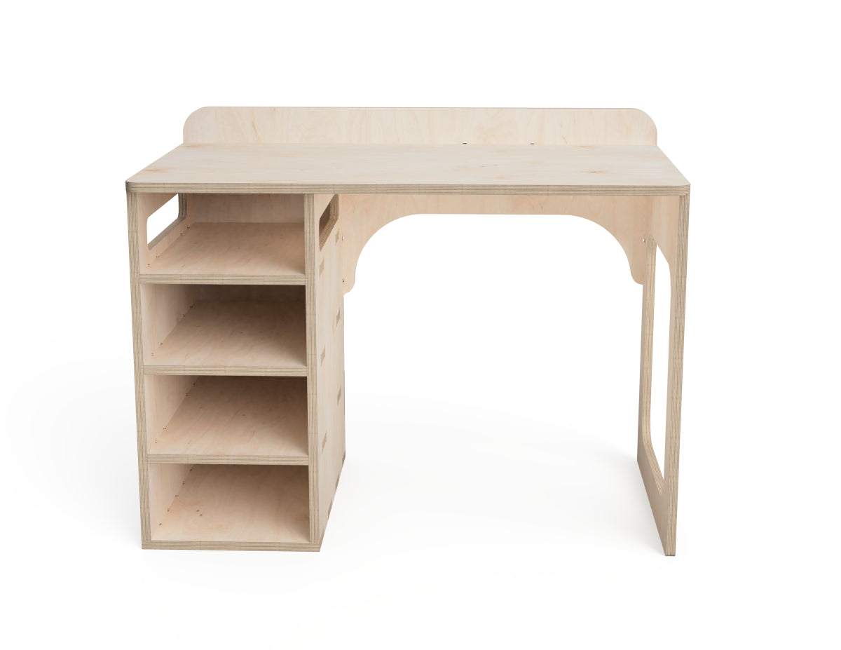 Simple Office Desk CNC-ready design showing joints and assembly features