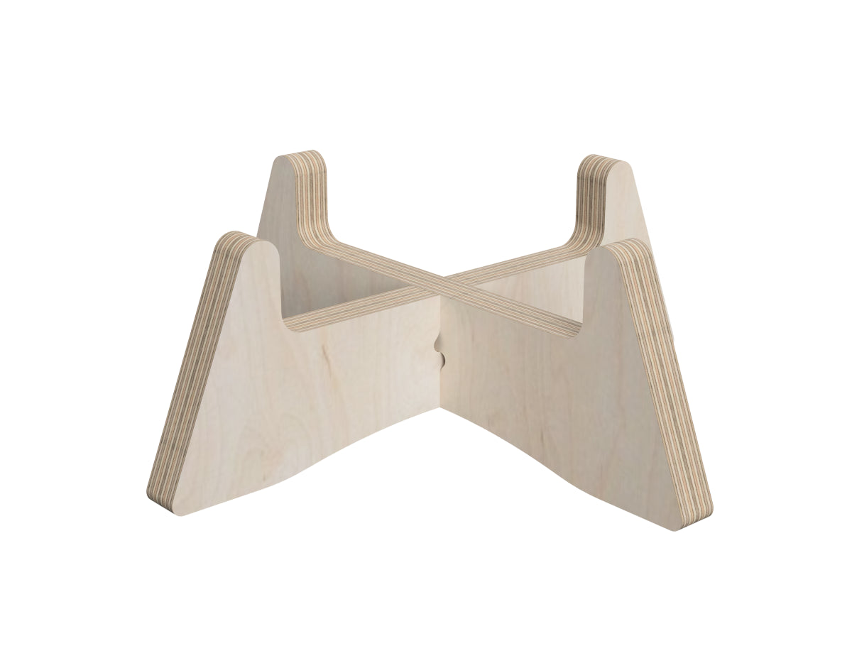 Simple Plant Stand Free DXF file DXF file rendered from angled view for CNC cutting
