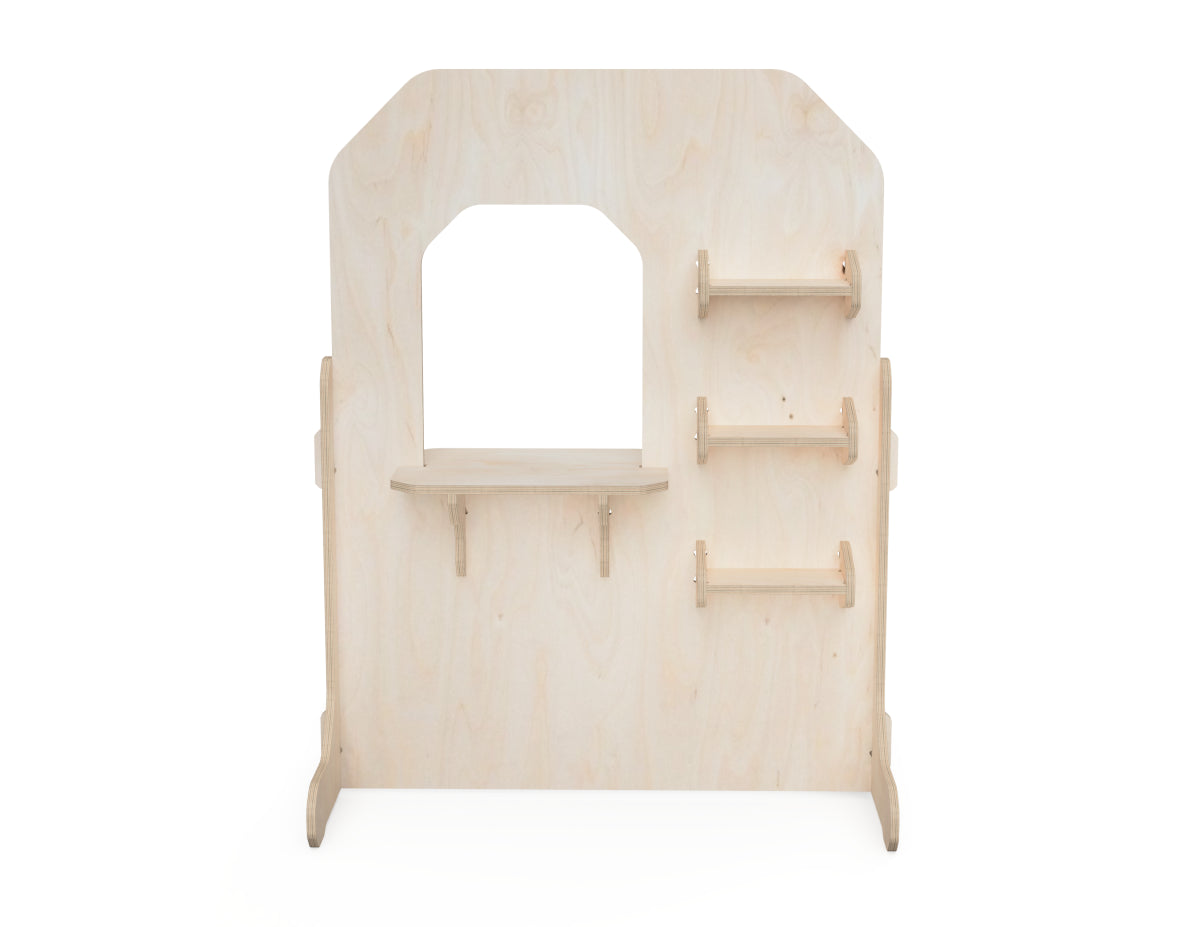 Simple Roleplay Store DXF file DXF file rendered from angled view for CNC cutting