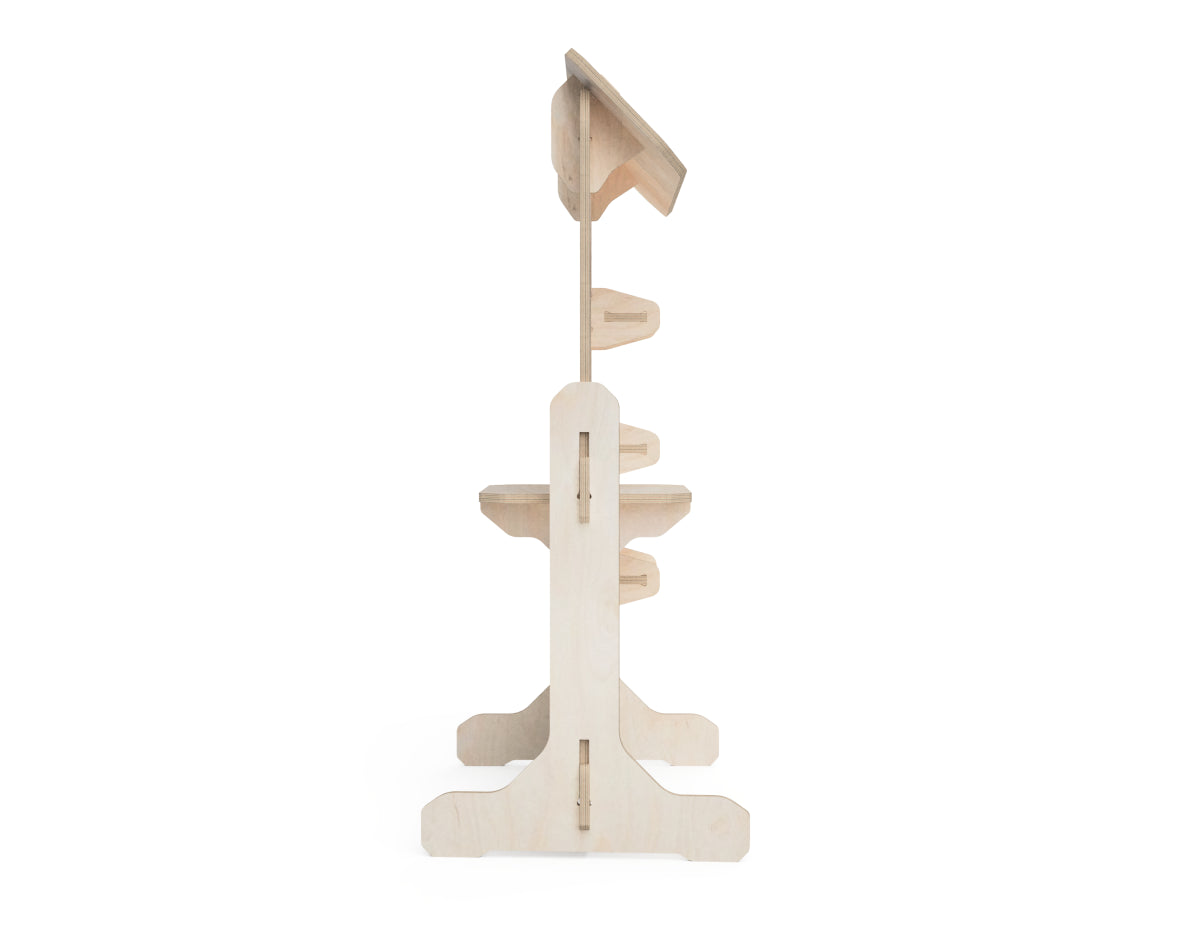 Simple Roleplay Store (with roof) DXF file CNC-ready design showing joints and assembly features