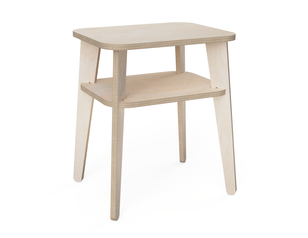 Simple Side Table CNC-ready design showing joints and assembly features