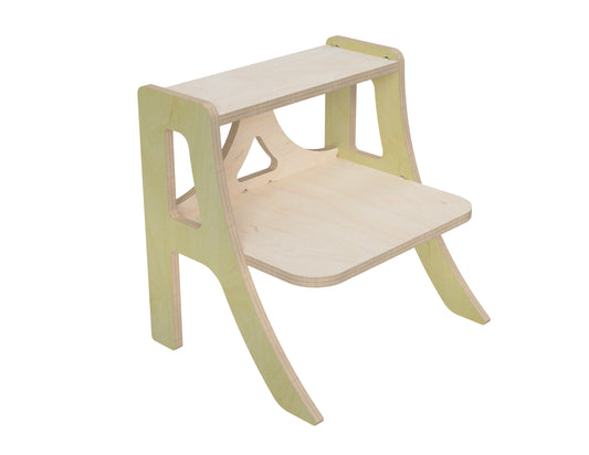 Simple Step Stool CNC DXF file design overview