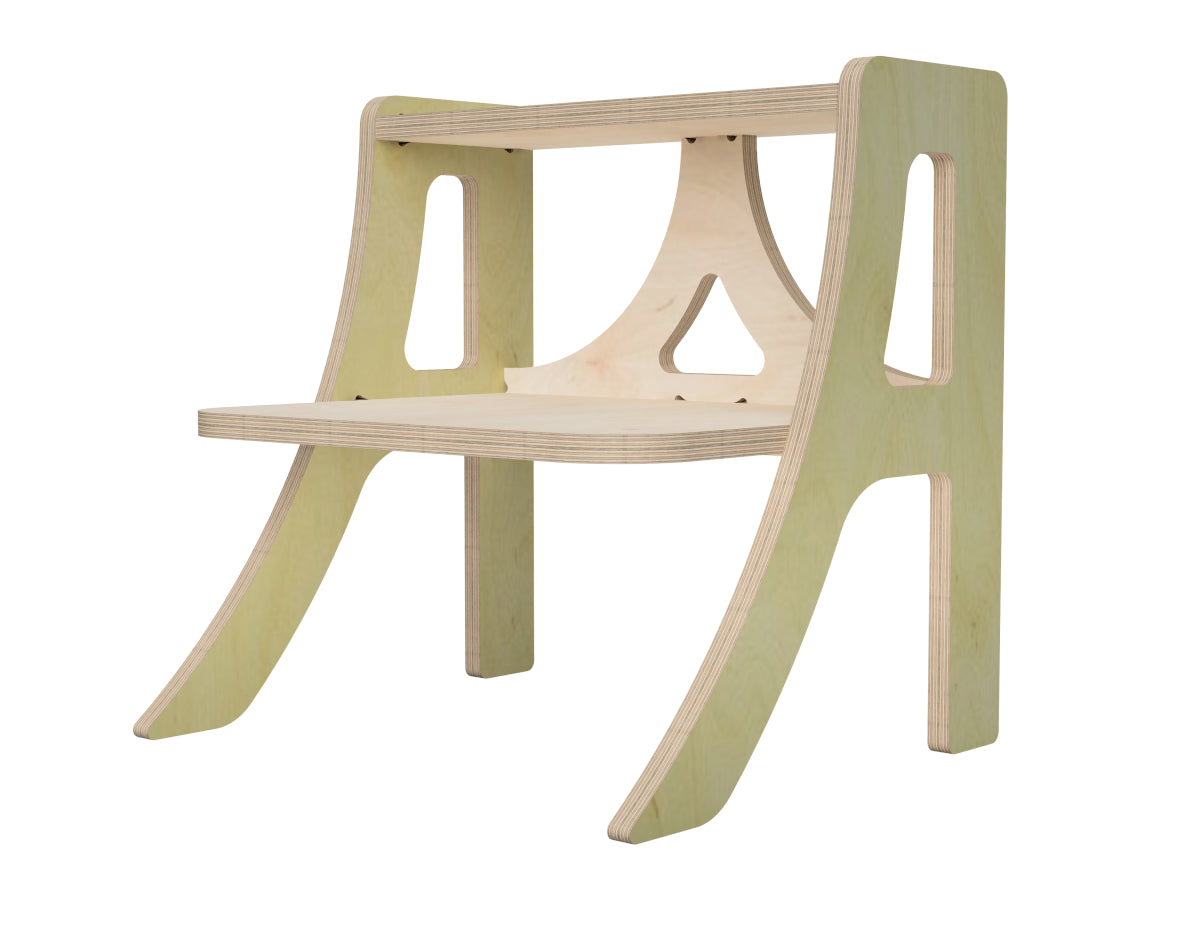 Detailed DXF drawing of simple step stool for CNC router