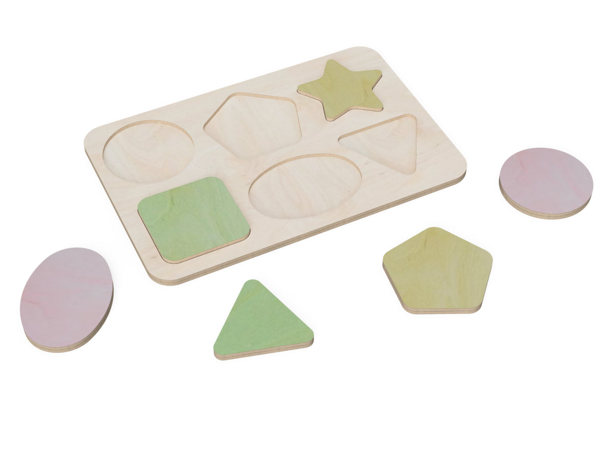Simple Stepping Stones Free DXF file rendered from angled view for CNC cutting