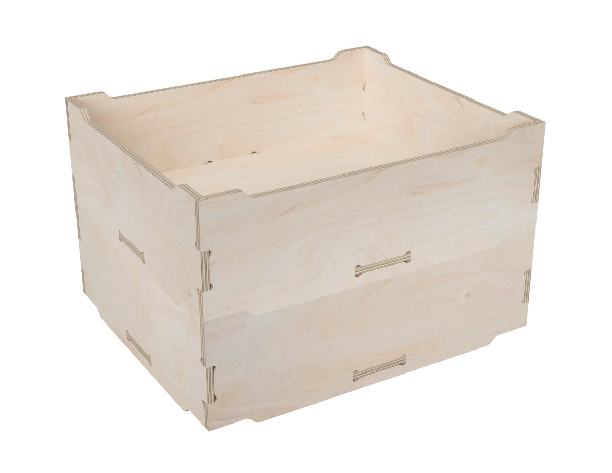 Detailed DXF drawing of simple storage box Free dxf file for CNC router