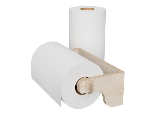 Simple Wall Paper Towel Holder CNC DXF file design overview