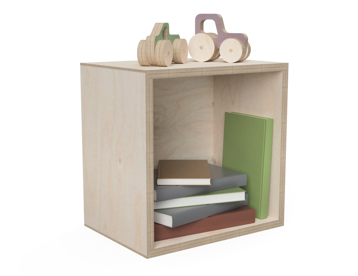 Single Cube - Wall Shelf CNC DXF file design overview