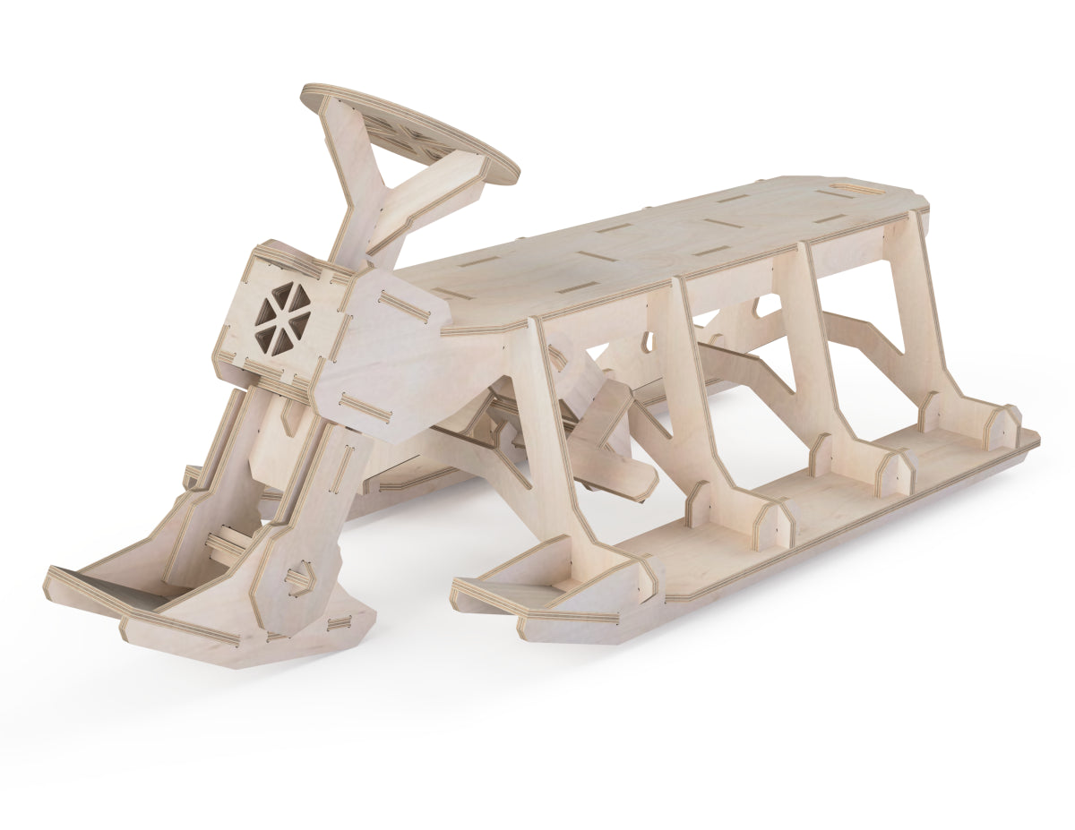 Sled DXF file CNC DXF file design overview