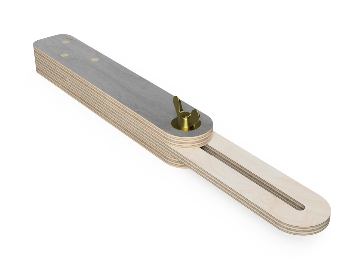 Detailed DXF drawing of sliding t-bevel for CNC router