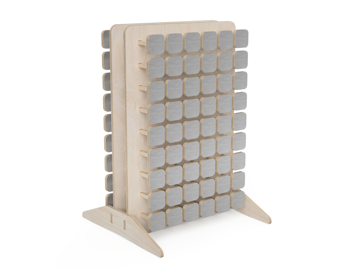Detailed DXF drawing of small pin art wall for CNC router