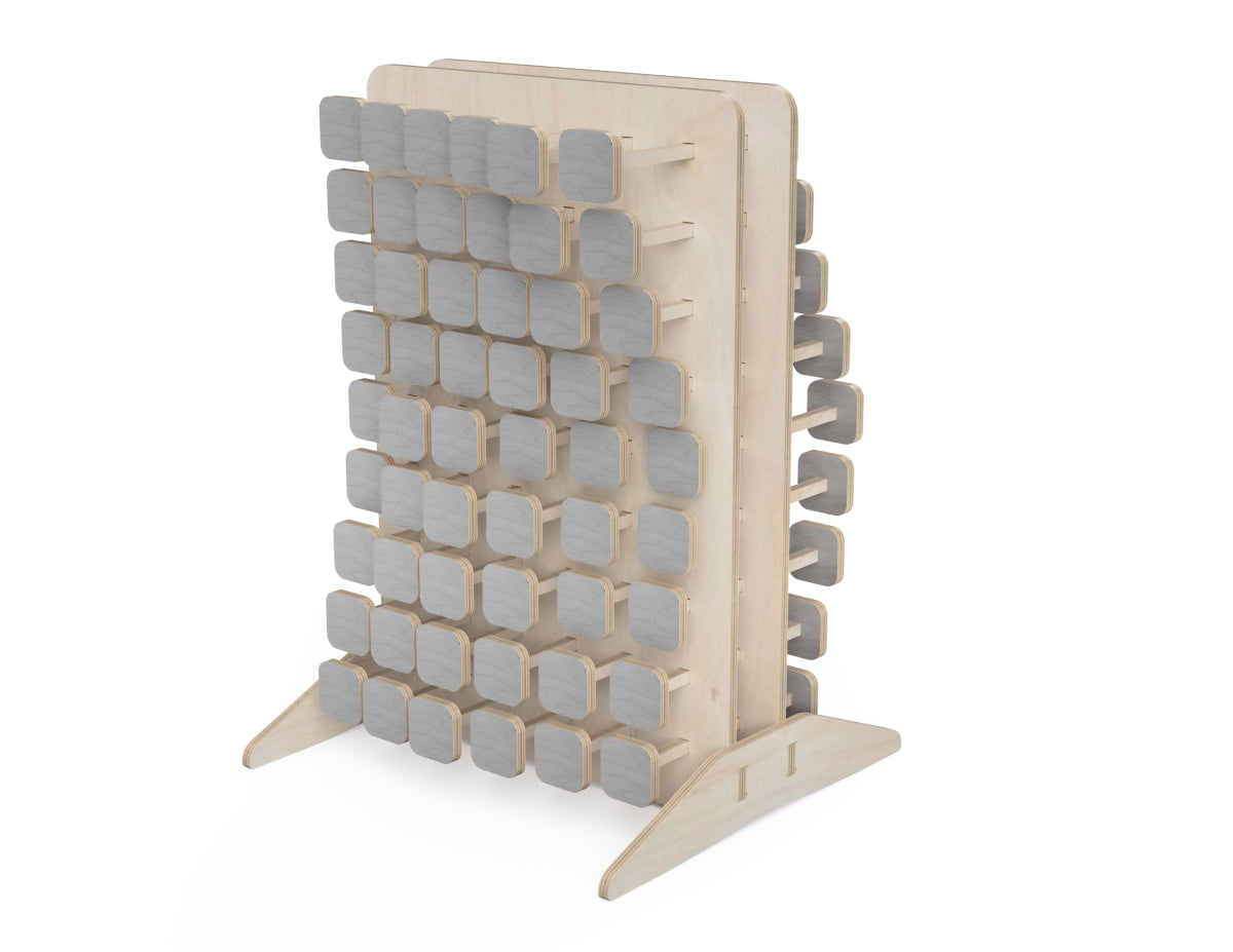 Small Pin Art Wall CNC DXF file design overview