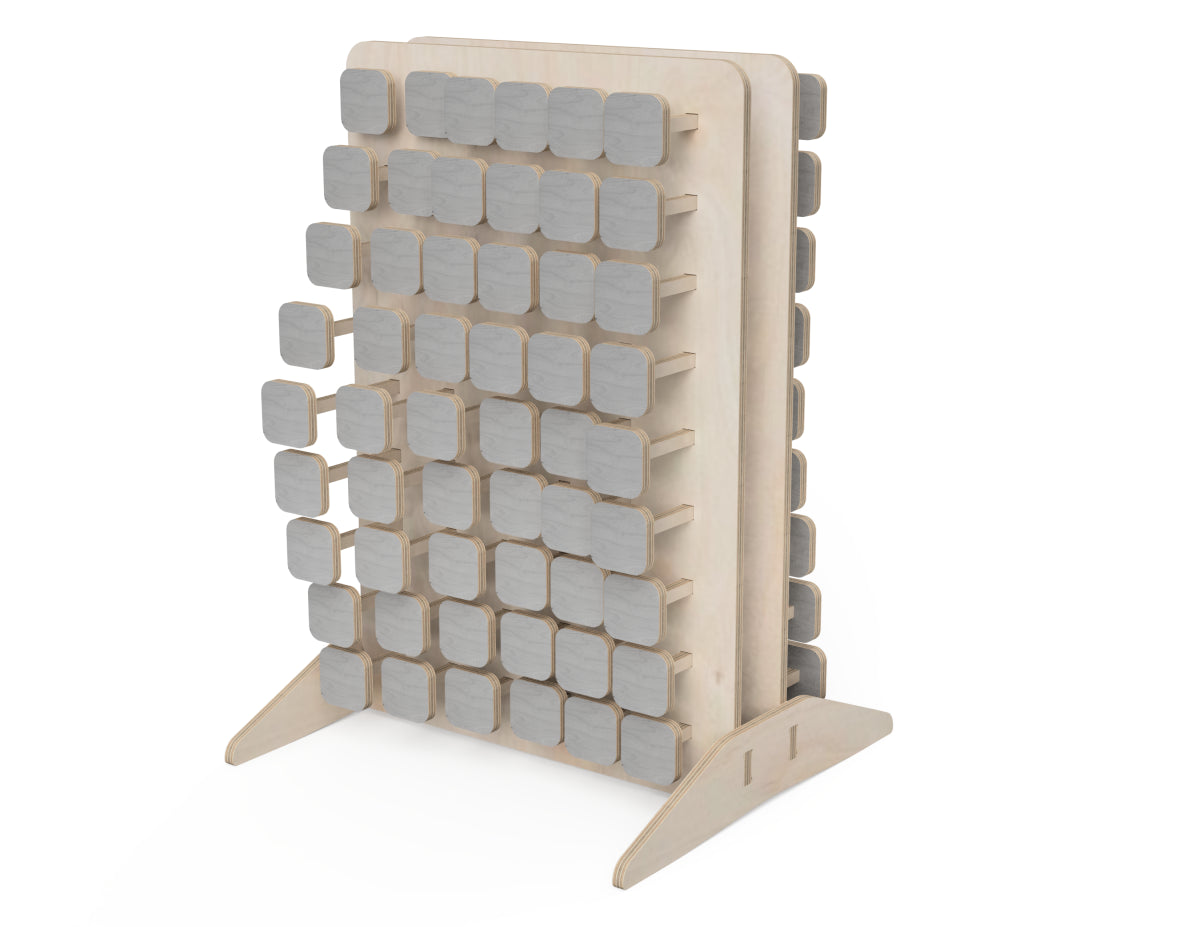 Small Pin Art Wall CNC-ready design showing joints and assembly features