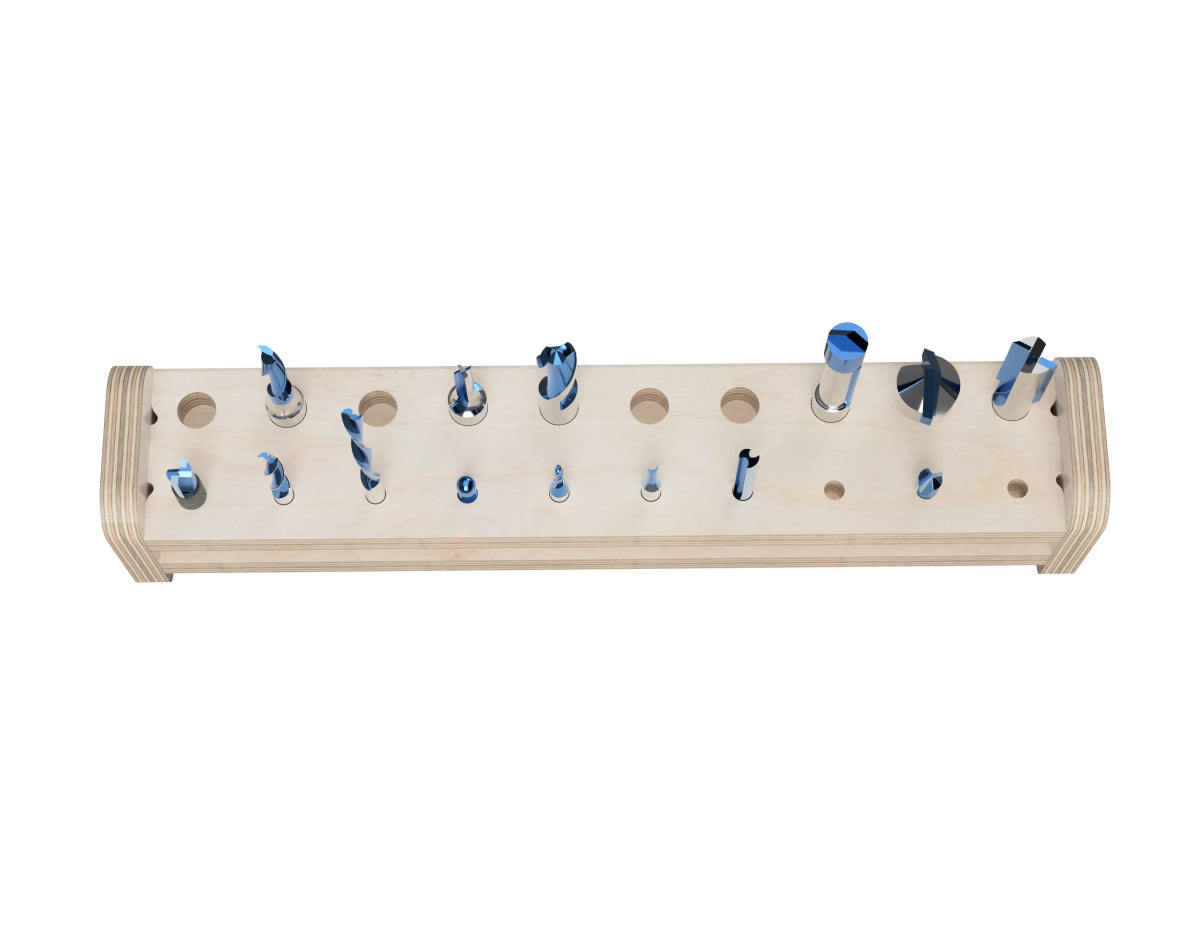 Small Router Bit Storage DXF Files