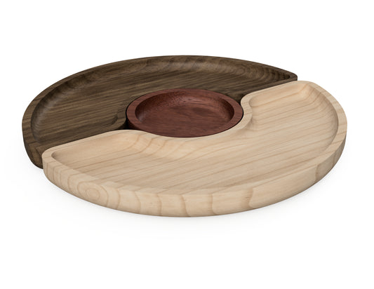 Snack Tray "Harmony" CNC DXF file design overview