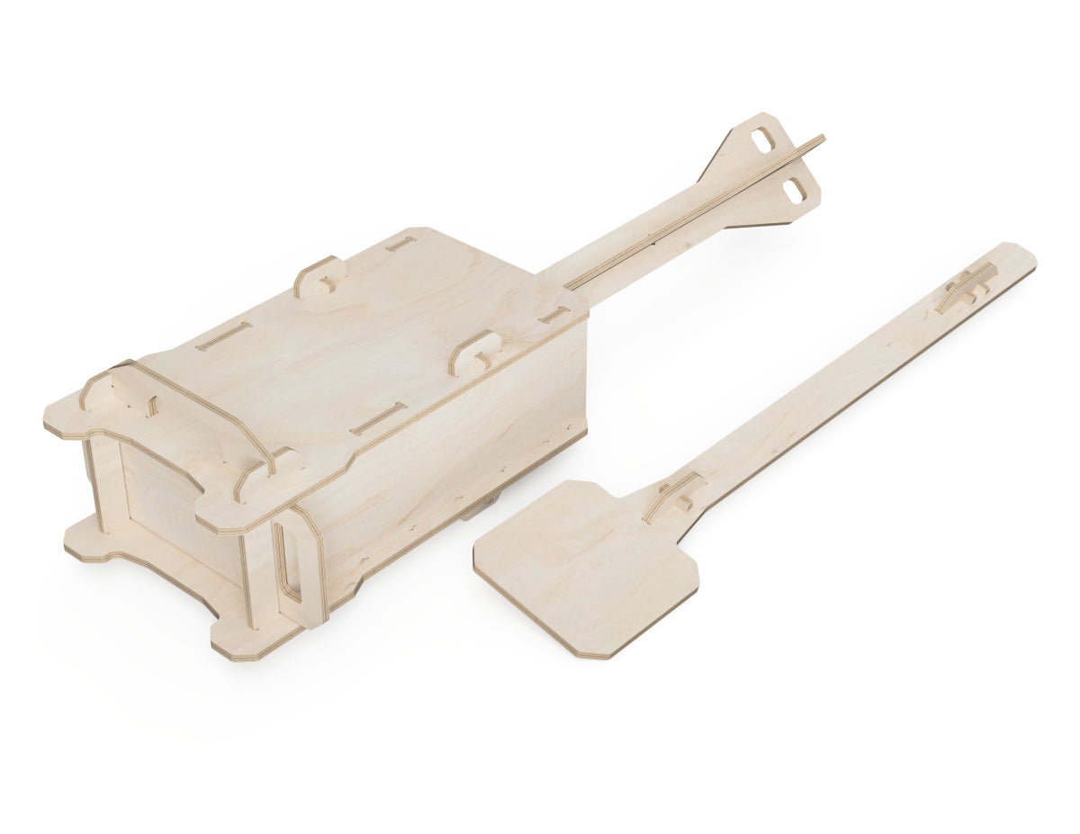 Detailed DXF drawing of snow block press dxf file for CNC router