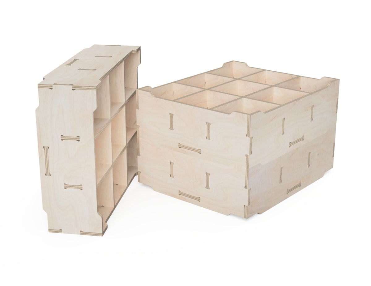 Sortable Storage Box Free DXF file CNC DXF file design overview