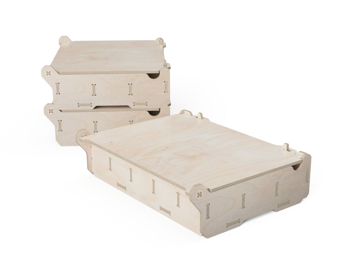 Sortable Storage Box DXF file CNC-ready design showing joints and assembly features