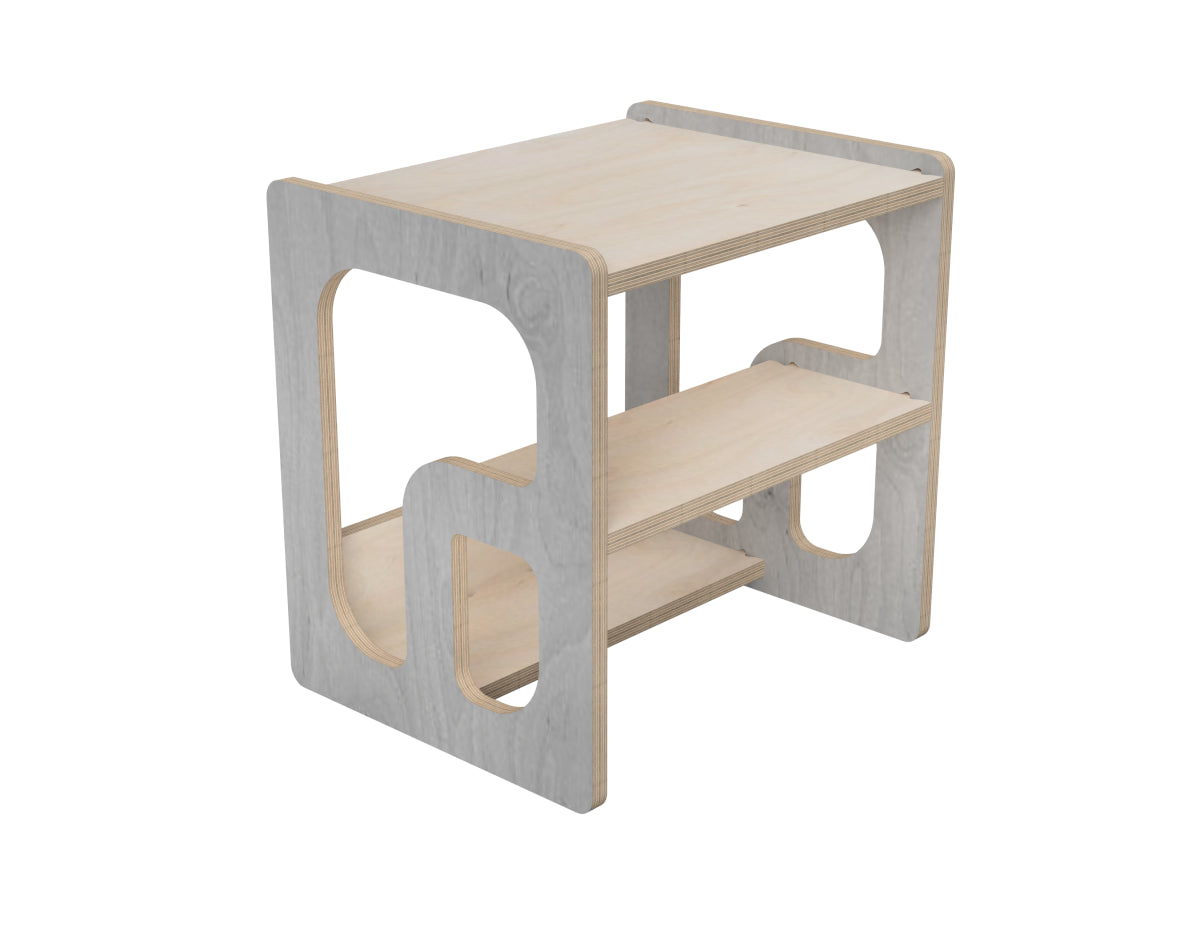 Detailed DXF drawing of step stool 2 in 1 for CNC router