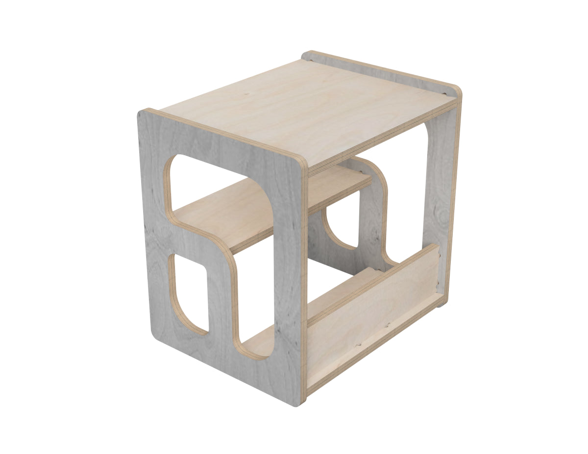 Rendered view of step stool 2 in 1 layout from DXF file