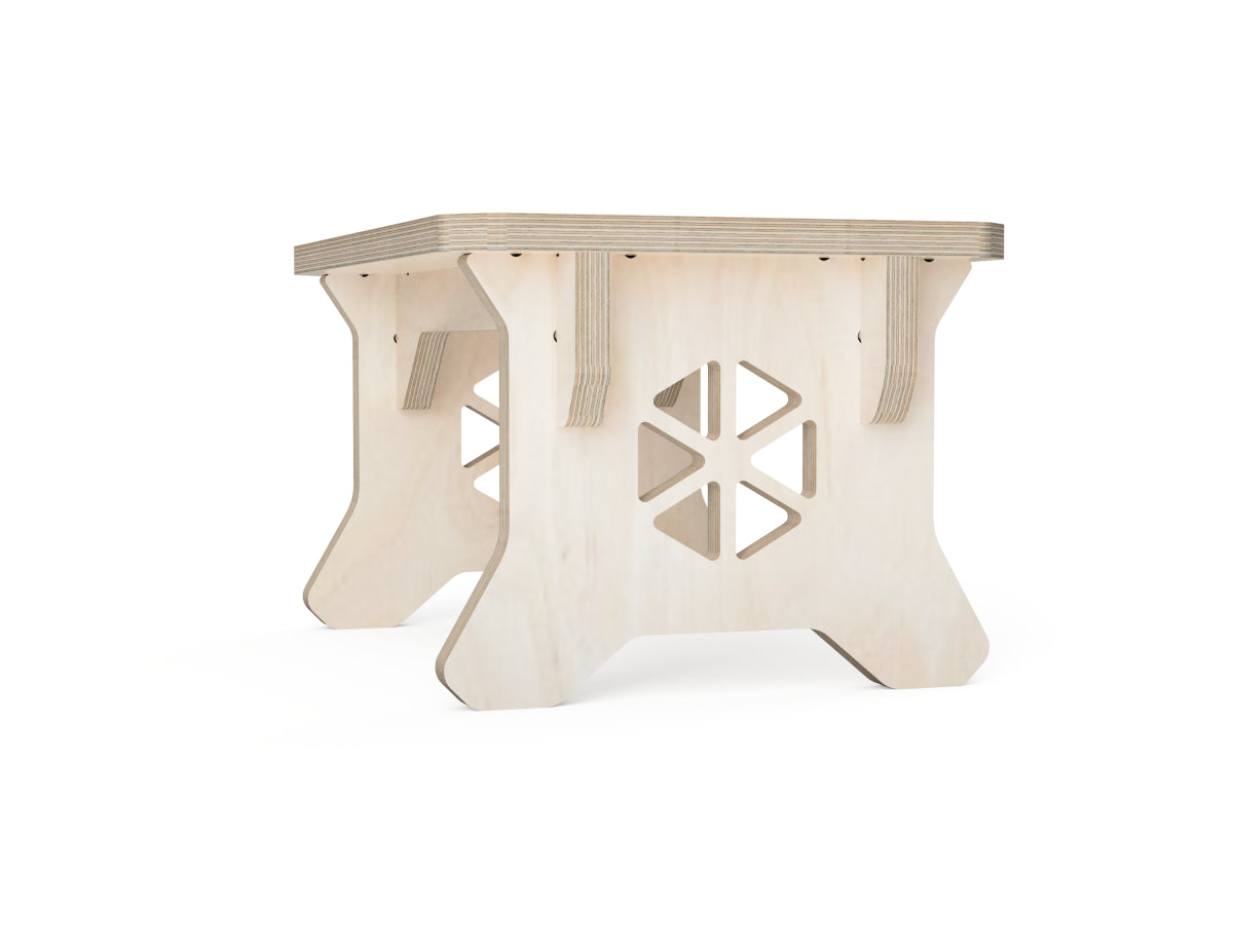 Detailed DXF drawing of step stool dxf file for CNC router