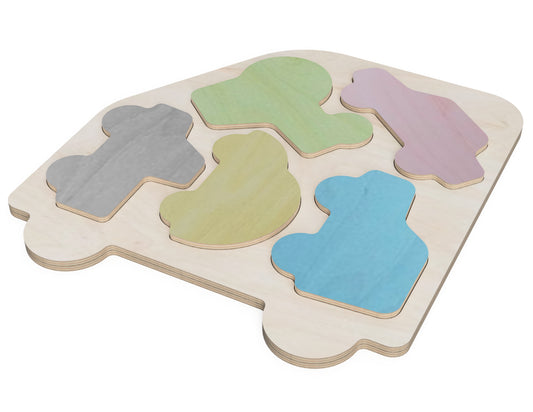 Stepping Stones "Cars" CNC DXF file design overview