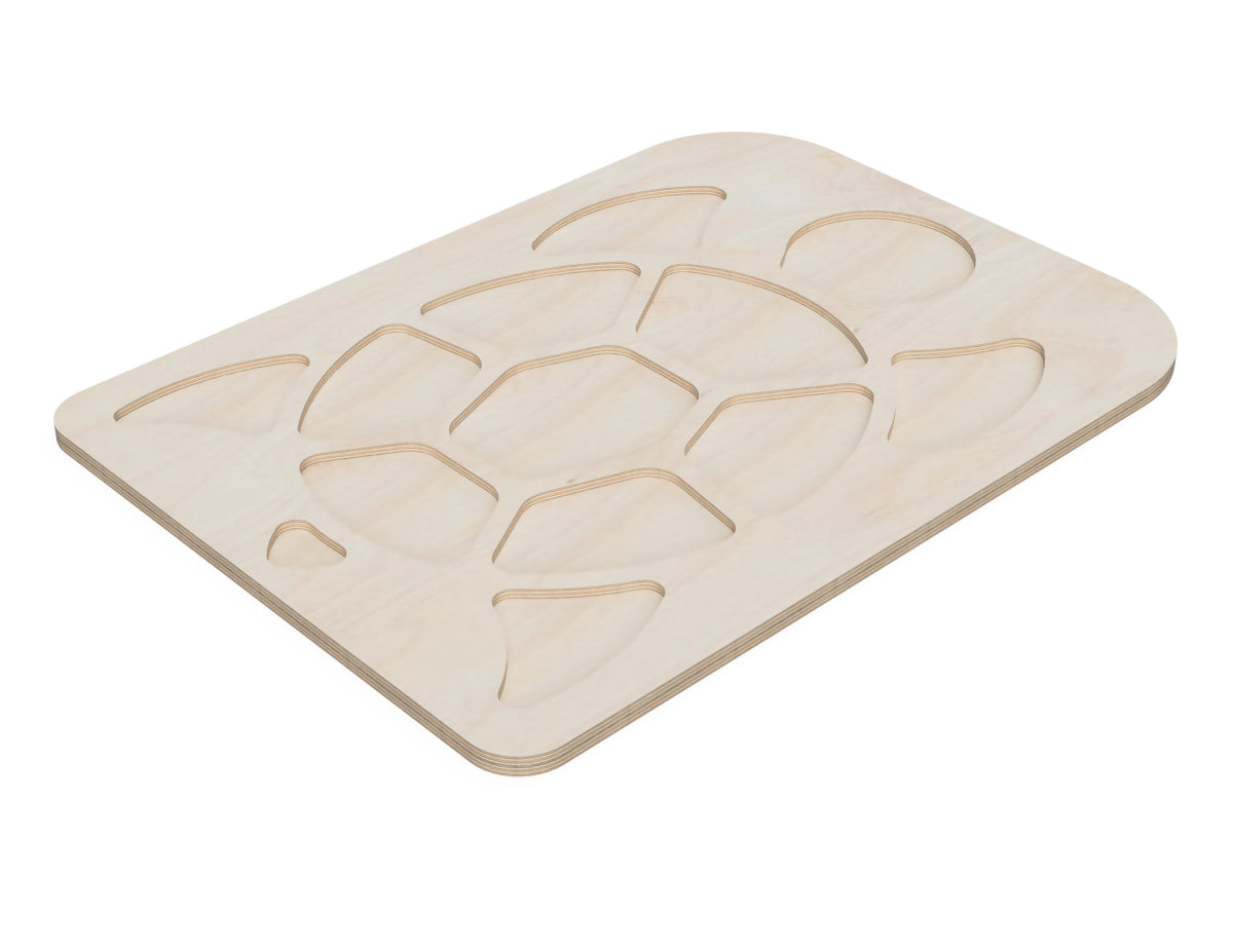 Stepping Stones "Turtle" CNC-ready design showing joints and assembly features