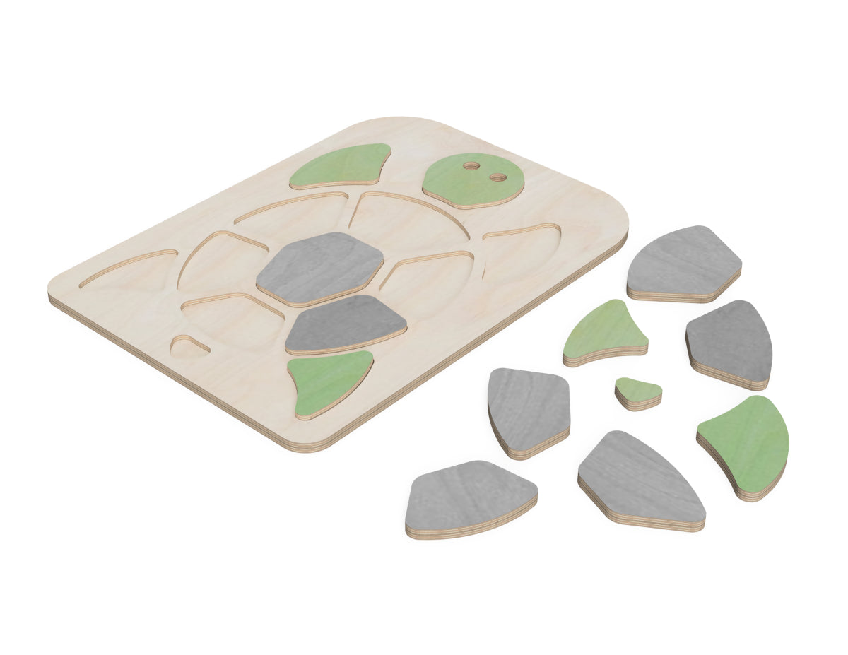 Detailed DXF drawing of stepping stones "turtle" for CNC router