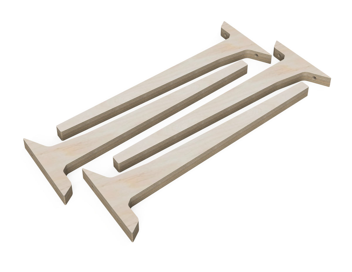 Table legs Free DXF file DXF file rendered from angled view for CNC cutting