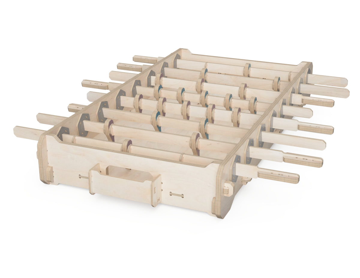 Detailed DXF drawing of tabletop foosball dxf file for CNC router
