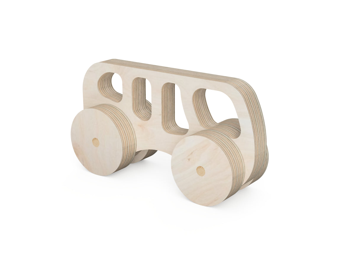 Toy Car Buss DXF file CNC DXF file design overview